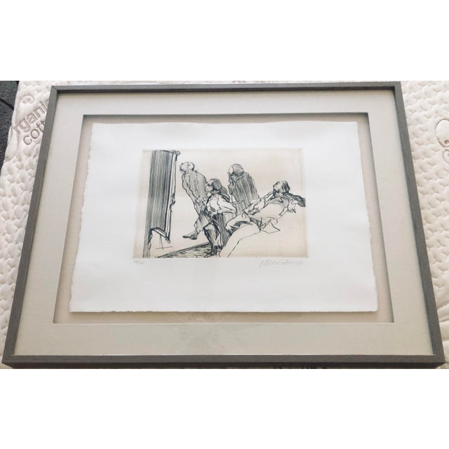 1990s Claude Weisbuch, “Au Musée” Certificate of Authenticity For Sale - Image 9 of 10