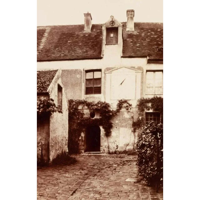 Eugène Atget Verrieres, Vieux Logis Photograph, France, Signed, Stamped, 1922 For Sale - Image 4 of 4