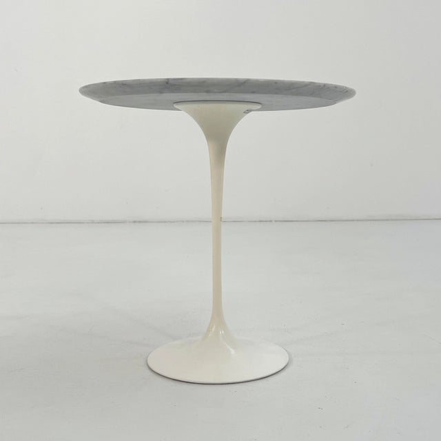 1970s Tulip Side Table in Marble by Eero Saarinen for Knoll, 1970s For Sale - Image 5 of 11