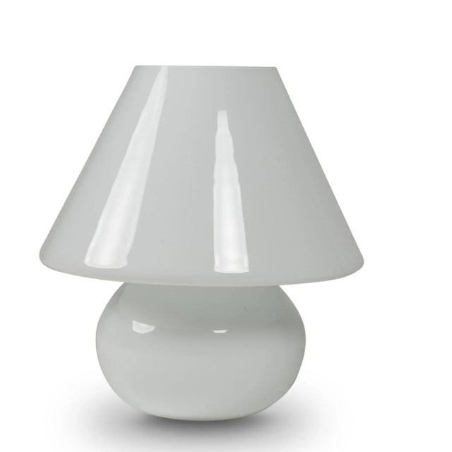 White Opaline Table Lamps, 1990s, Set of 2 For Sale - Image 3 of 5