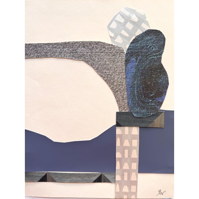 "Celestial Escapade 3" Original Mixed-Media Collage on Paper by Zac Woodiel For Sale - Image 9 of 10