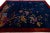 1920s Antique Art Deco Chinese Handmade Floral Blue Wool Rug For Sale - Image 5 of 13