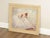 Expressive Oil Painting Depicting A Seated Ballerina In A Soft, Impressionistic Style, Signed Rino Viana Lower Right. The...