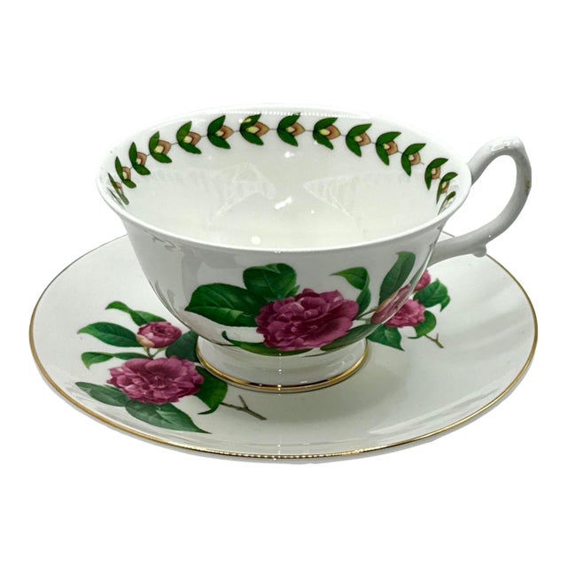 Vintage Sutherland Fine Bone China Teacup and Saucer Set. For Sale