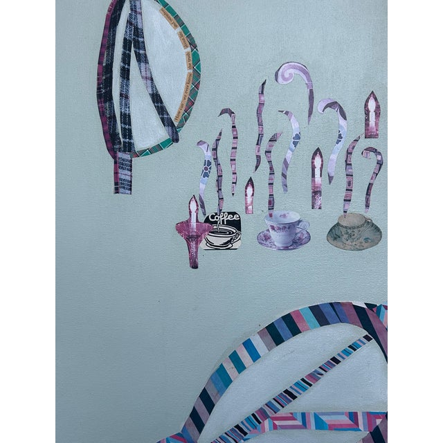 Very Large Intricate Collage Titled Diving Deep For Sale - Image 16 of 18