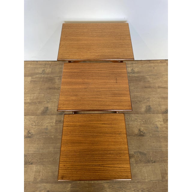 Wood Mid-Century Modern Teak Nesting Tables from G-Plan, 1960s, Set of 3 For Sale - Image 7 of 8