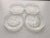 Vintage Princess House Clear Crystal Coasters Set of 4 3.5"D in very good condition.
