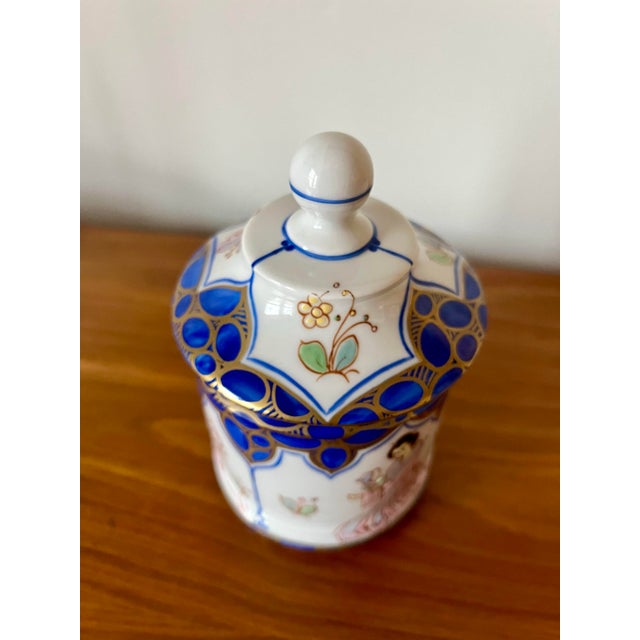 Sherle Wagner Sherle Wagner Porcelain Chinoiserie Lidded Jar Italy For Sale - Image 4 of 11