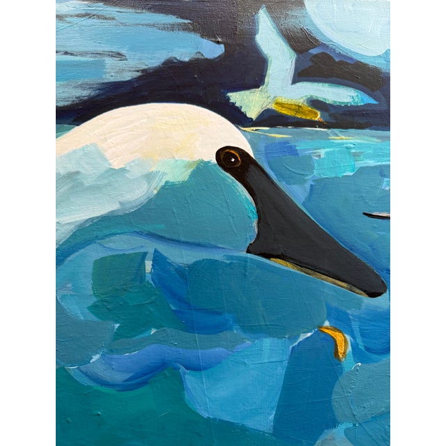 “Nosey Neighbors” a Swan Painting by LWren Walraven For Sale - Image 17 of 18