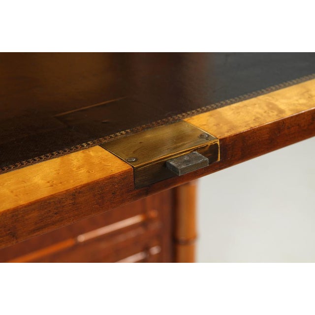 Brown Faux Bamboo Secretary, 1870s For Sale - Image 8 of 18