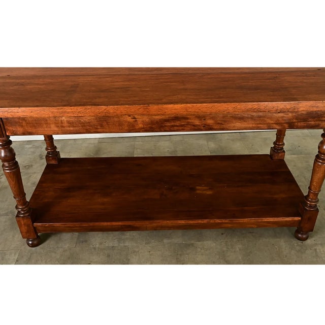 French 19th Century Oak Kitchen Island Work Table For Sale - Image 12 of 12