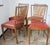 1960s Vintage Chairs in Oak and Eco-Leather, 1960s, Set of 4 For Sale - Image 5 of 9