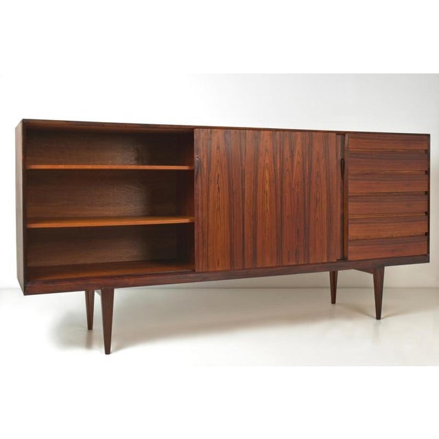 Wood Highboard in Rosewood by Henry Rosengren Hansen for Brande Møbelindustri, Denmark, 1960s For Sale - Image 7 of 18