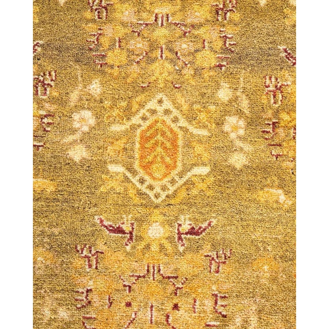 Traditional Mogul, One-of-a-Kind Hand-Knotted Area Rug - Green, 6' 2" x 8' 4" For Sale - Image 3 of 8
