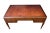 Wood A French Art Deco Mahogany 5-Drawer Writing Desk With Leather Top For Sale - Image 7 of 12