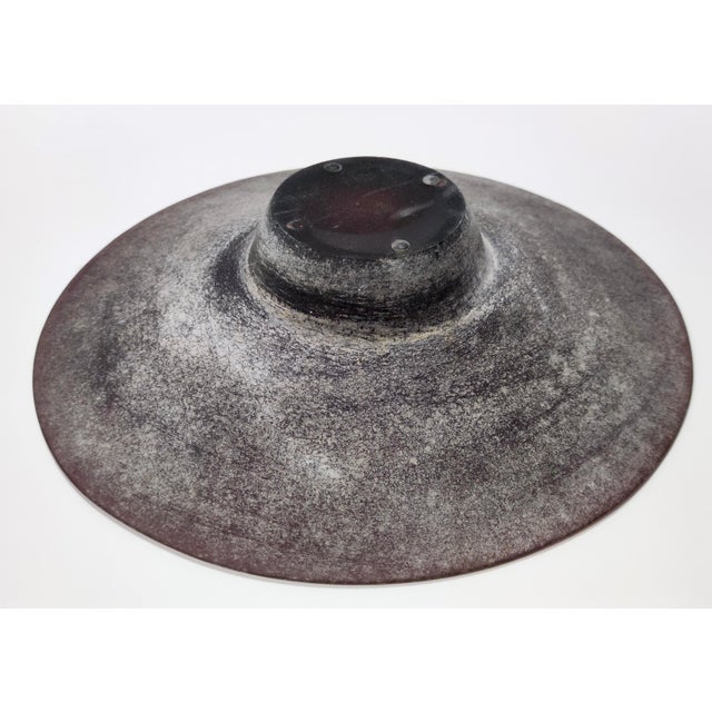 Vintage Italian Brown Scavo Glass Trinket Bowl, 1980s For Sale - Image 7 of 12