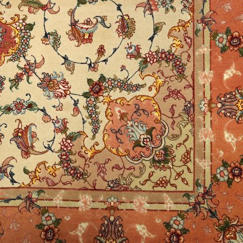 Antique Tabriz Rug in Cotton and Wool For Sale - Image 5 of 8