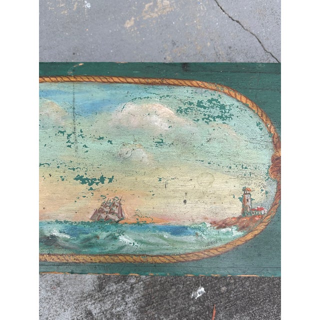 American Painted Sea Chest With Beckets. For Sale - Image 15 of 18