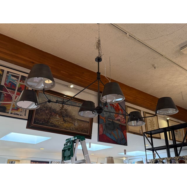 The Urban Electric Co. Chiltern Six-Arm Chandelier For Sale - Image 10 of 14