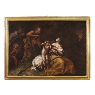 Unkown, Abraham Sending Away Hagar and Ishmael, 1660, Oil on Canvas For Sale