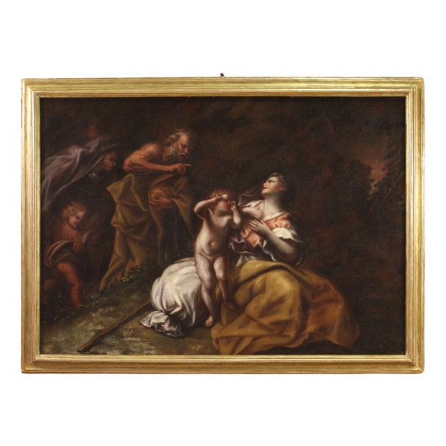 Unkown, Abraham Sending Away Hagar and Ishmael, 1660, Oil on Canvas For Sale