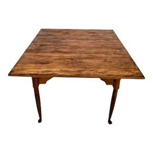 1950s Vintage Leopold Stickley Original Cherry Valley Square Table Colonial Style