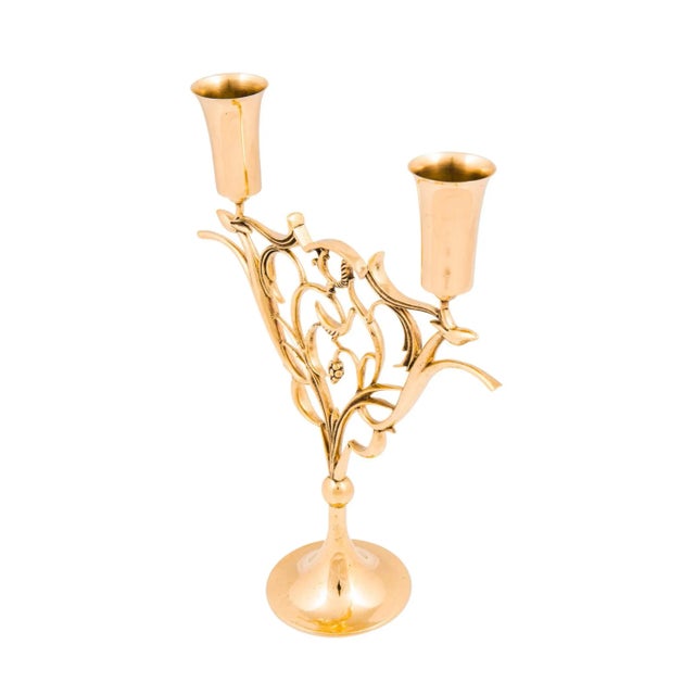 Candlestick “Diana”, Karl Hagenauer, Werkstatte Hagenauer Wien, early version around 1923, brass, marked The pupil of...