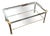 Coffee Table in Clear Glass and Metal For Sale