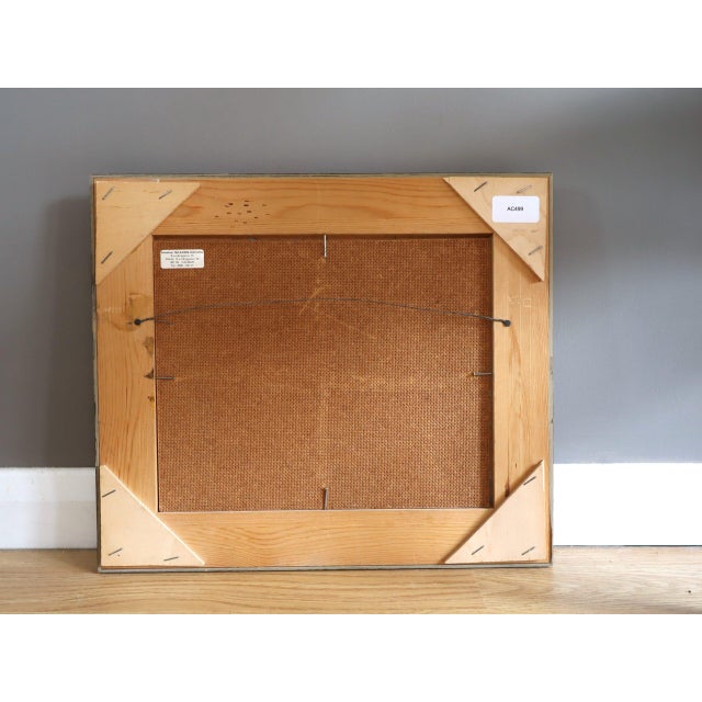 Mid-Century Modern 'Tidal Rhythm' Vintage Expressive Coastal Landscape Oil Painting, Framed For Sale - Image 12 of 12