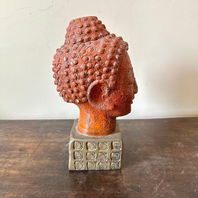 Bitossi Aldo Londi for Bitossi Buddha Head For Sale - Image 4 of 9