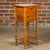 French 19th Century Pine Faux Bamboo Side Table with Marble Top, Door and Drawer For Sale In Atlanta - Image 6 of 12