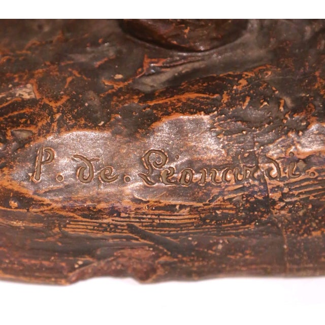 Late 19th Century 19th C. French Terracotta Sculpture of Cherubs and Goat Signed P. De Leonardi For Sale - Image 5 of 12