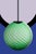 Cobalt Blue Glass Globe Brass Big Chain Empoli Pendant by Magic Circus Editions For Sale - Image 12 of 15