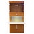 Baker Furniture Burl Wood/Glass Dry Bar/Cocktail Cabinet, 1970’s. Measures 83” tall 36” wide 19” deep. 2 Piece
