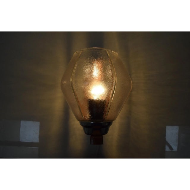 Mid-Century Wall Lamp by Drevo Humpolec, 1960s For Sale - Image 3 of 14