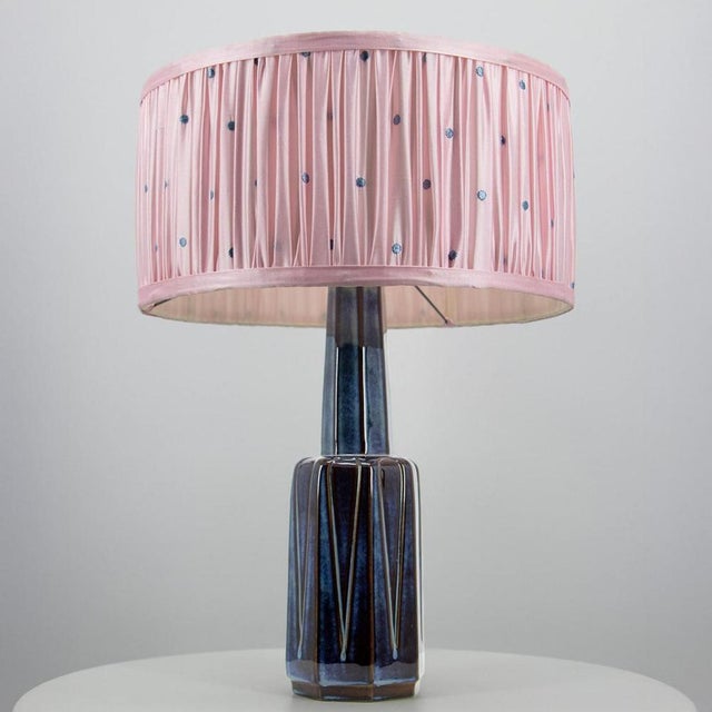 Vintage Table Lamp with Pleated Lampshade from Soholm, 1960s For Sale - Image 10 of 17