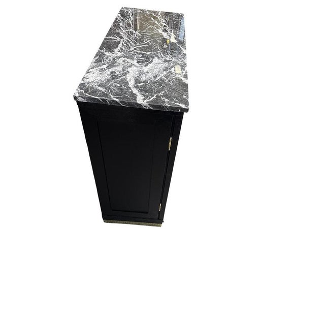 Art Nouveau Cabinet with Marble Top, 1910 For Sale - Image 3 of 10