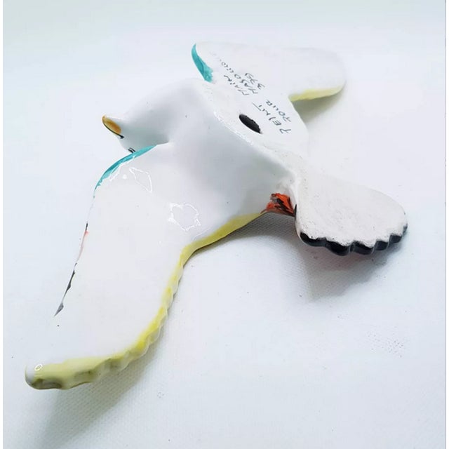 Large Ceramic Majolica Wall Bird For Sale - Image 13 of 14