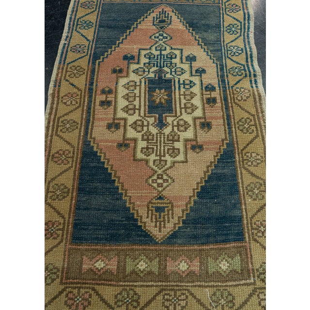 Turkish Mini Rug Oriental Hand Knotted Vintage Rug 1'10" x 3'3" #20716 Explore a curated collection of hallway runners,...