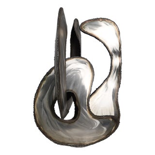 Lea Goodman, Abstract Stainless Steel Sculpture, 1980s, Stainless Steel For Sale