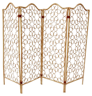 Bamboo and Wicker Room Divider, 1960s