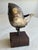 Brutalist Mid-Century Brutalist Bird Metal Sculpture on Wood Block For Sale - Image 3 of 9