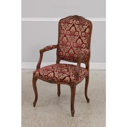Set of 10 Auffray & Co French Style Cane Back Dining Chairs For Sale - Image 4 of 15