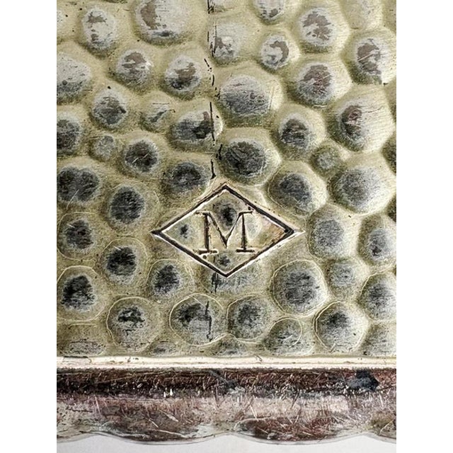 Gold Vintage Metal Box, France, 1970s For Sale - Image 8 of 11