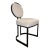 Caracole Modern Cream Chenille La Lune Side Chair For Sale