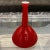 Red Cased Glass Bottle Possibly Kastrup of Denmark made for Ramor Label Circa 1950’s 11¼”H x 8”D The Holmegaard Glass...