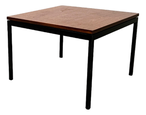Mid-Century Minimalist Teak Couch Side Table by Florence Knoll for Knoll International, 1950s