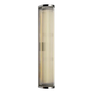 Contemporary Tekna Stockles Vertical Wall Light With Polished Chrome Plated Brass Finish For Sale