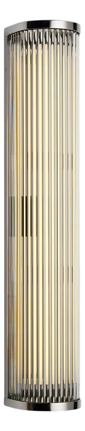 Contemporary Tekna Stockles Vertical Wall Light With Polished Chrome Plated Brass Finish