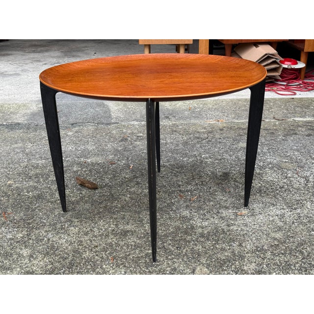1950s Mid-Century Danish Teak Tray Table by Willumsen & Engholm for Fritz Hansen, Denmark, 1950s For Sale - Image 5 of 6